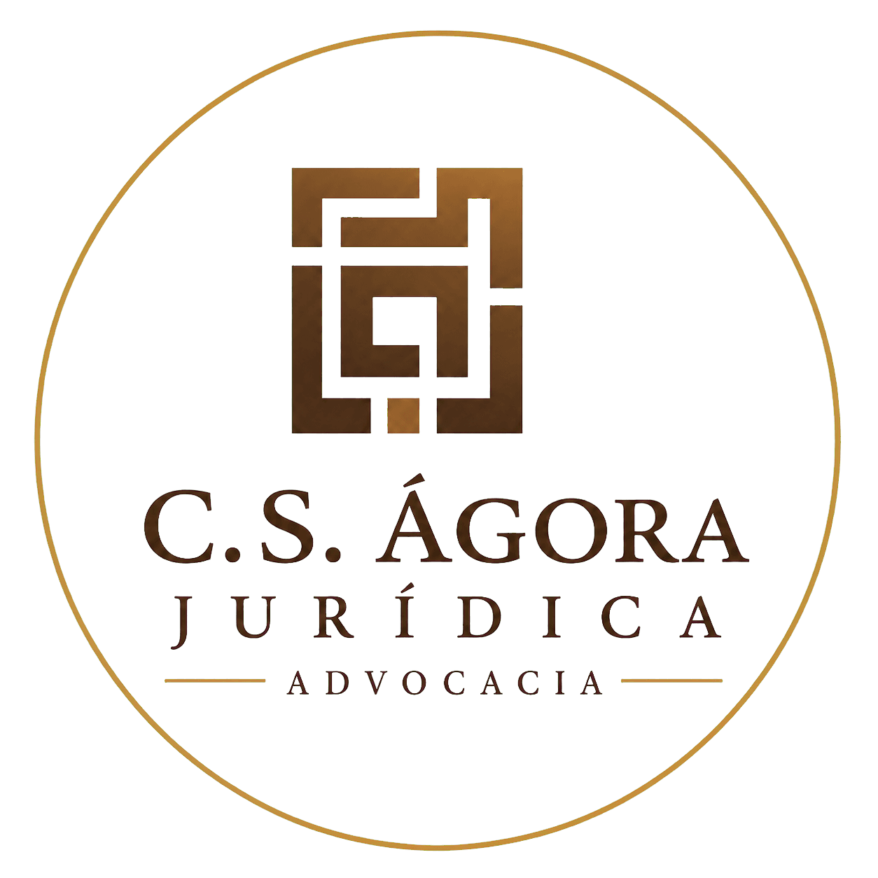 Logomarca oficial C.S. Ágora Jurídica Advocacia